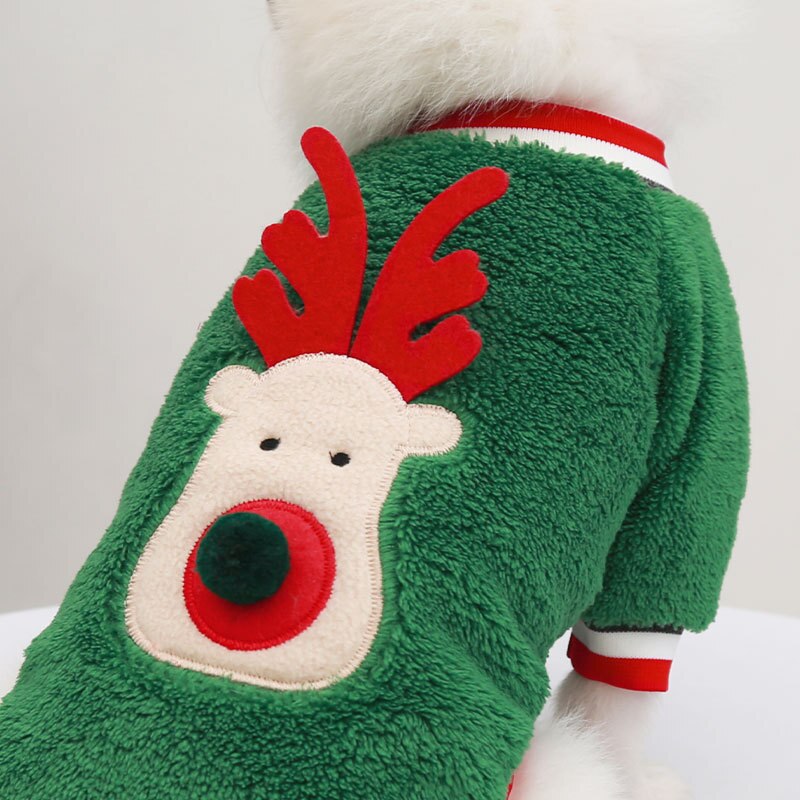 Christmas Pet Warm Dog Winter Clothes Coat Hoodies