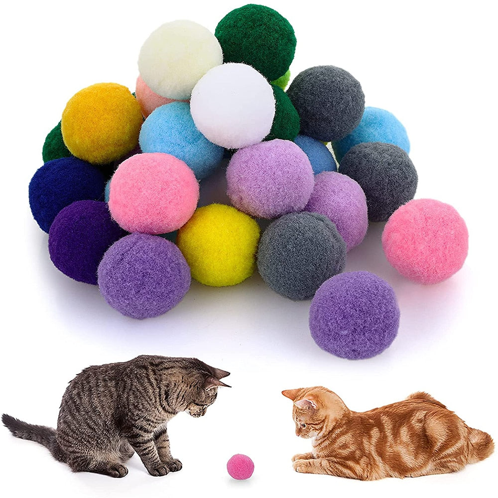 Pompoms Colorful Cat Toys