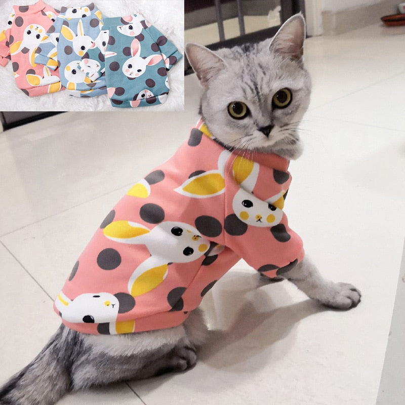 Sweet Pet Clothes for Cats Winter Warm Cat