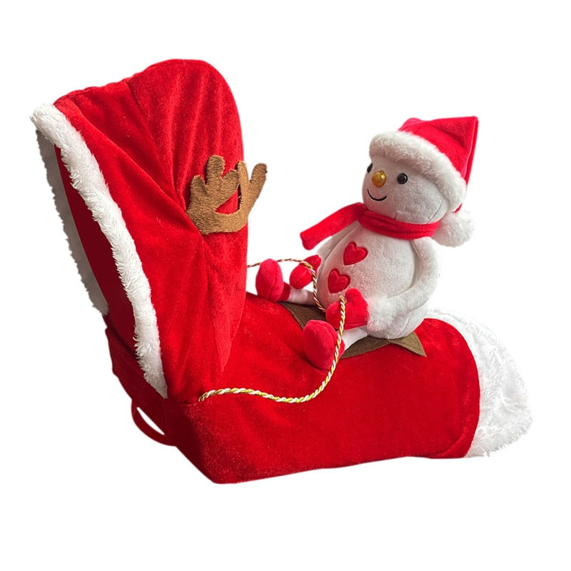 Christmas Red Santa Snowman Riding Outfit Clothes