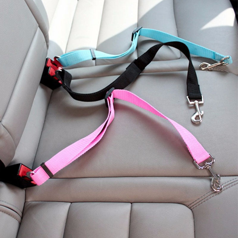 Dog Car Seat  Belt Lead Clip Safety Lever