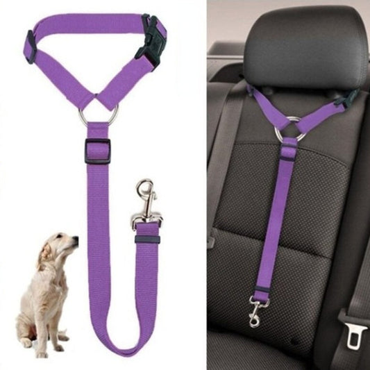 Car Seat Belt Nylon Lead Leash Backseat