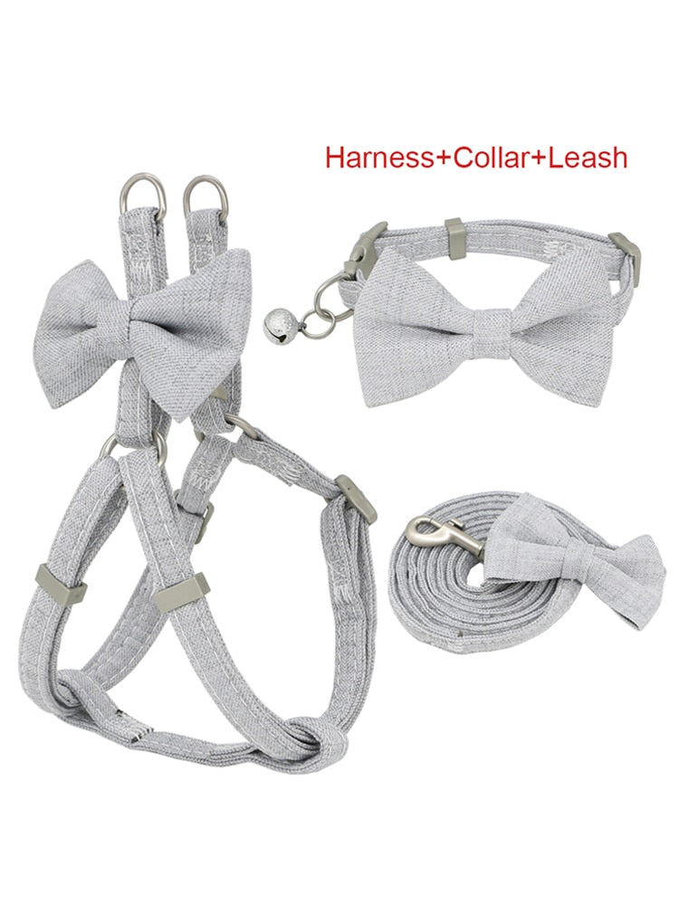 Dog Harness Leash Collar Set