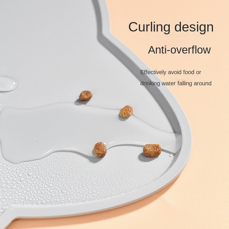 Pet Silicone Food Mat Portable Waterproof