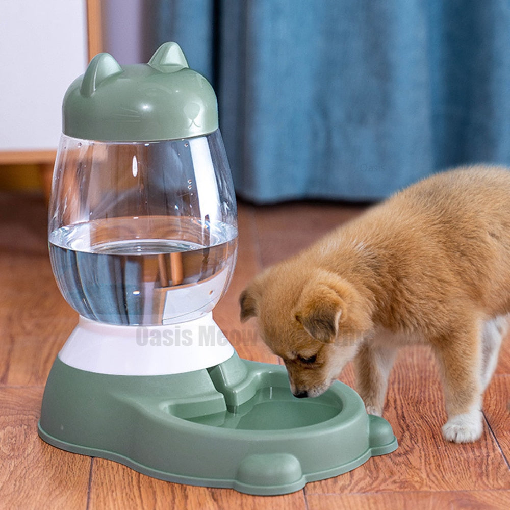 Automatic Pet Bowls Feeder dog Water Bottle