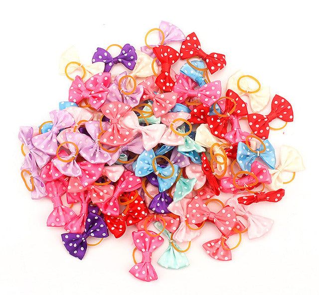 Small Dogs Bows Hair Accessories