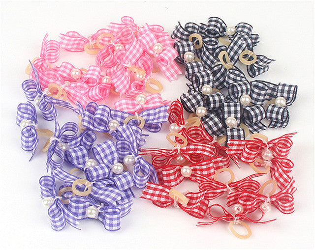 Small Dogs Bows Hair Accessories